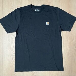 Carhartt Men's Black Tee with Pocket